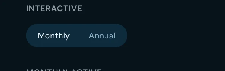 Billing toggle example