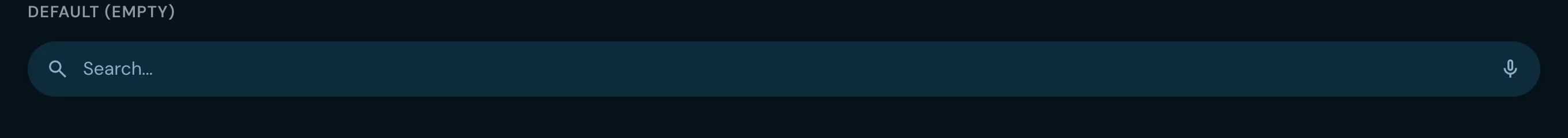 Search input example